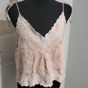 Zara Soft Pink Lace Camisole